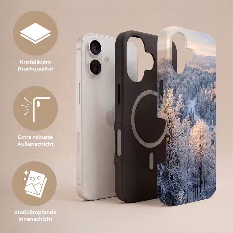 Bos - Bergen - Goud - Winter - Warm Toughcase MagSafe Apple iPhone 17 klein -USP_Lagen_DE