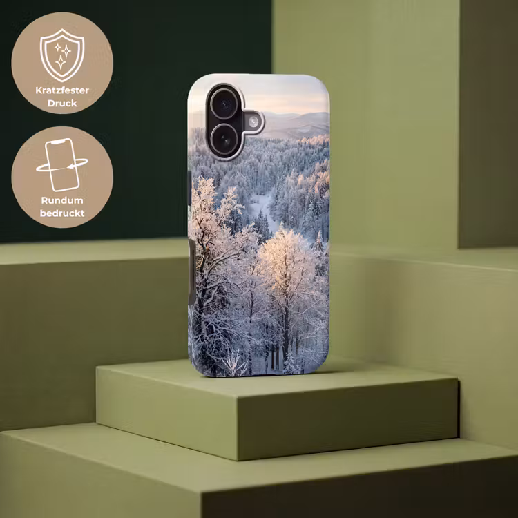 Bos - Bergen - Goud - Winter - Warm Toughcase MagSafe Apple iPhone 17 klein -USP_PrintM_DE