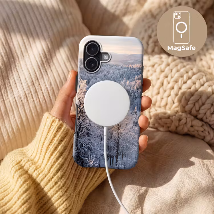 Bos - Bergen - Goud - Winter - Warm Toughcase MagSafe Apple iPhone 17 klein -USP_MagsafeV