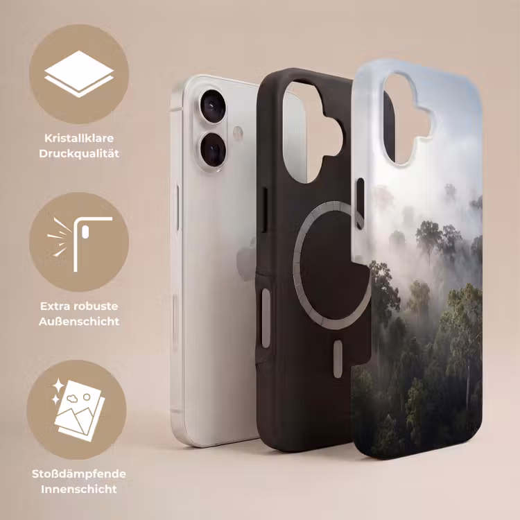 Bos - Mist - Natuur - Groen Toughcase MagSafe Apple iPhone 17 klein -USP_Lagen_DE
