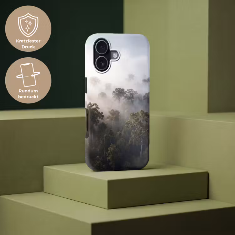 Bos - Mist - Natuur - Groen Toughcase MagSafe Apple iPhone 17 klein -USP_PrintM_DE