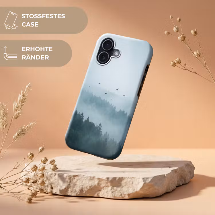 Bos - Mist - Vogels - Natuur - Groen Toughcase MagSafe Apple iPhone 17 klein -USP_RandenV_DE