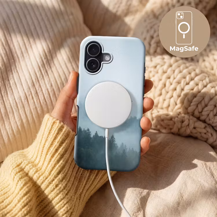 Bos - Mist - Vogels - Natuur - Groen Toughcase MagSafe Apple iPhone 17 klein -USP_MagsafeV