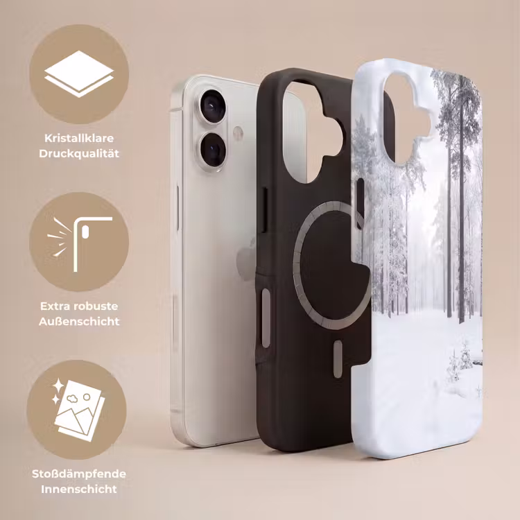 Bos - Sneeuw - Pad - Winter - Stilte Toughcase MagSafe Apple iPhone 17 klein -USP_Lagen_DE