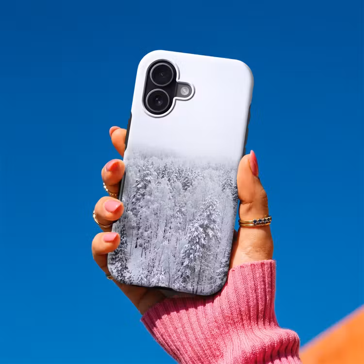 Bos - Sneeuw - Winter - Natuur - Wit Toughcase MagSafe Apple iPhone 17 klein -Sfeer1V