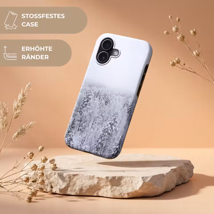Bos - Sneeuw - Winter - Natuur - Wit Toughcase MagSafe Apple iPhone 17 klein -USP_RandenV_DE