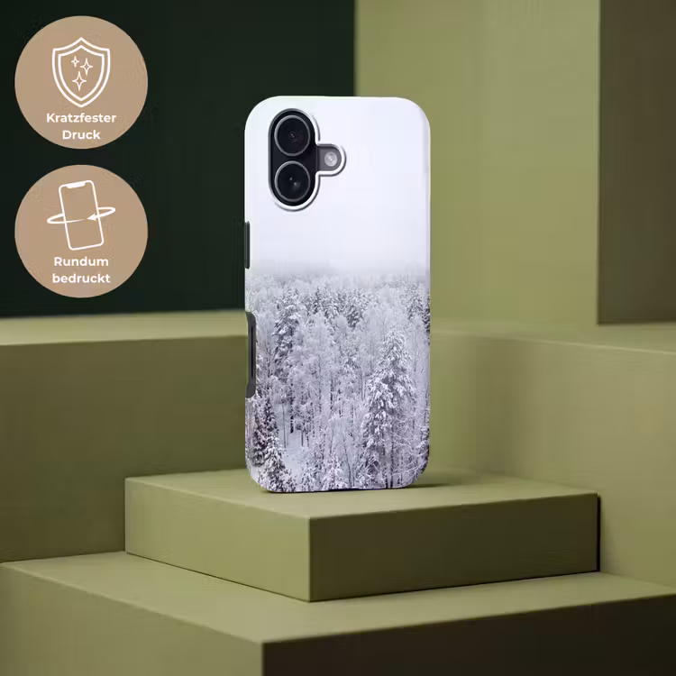 Bos - Sneeuw - Winter - Natuur - Wit Toughcase MagSafe Apple iPhone 17 klein -USP_PrintM_DE