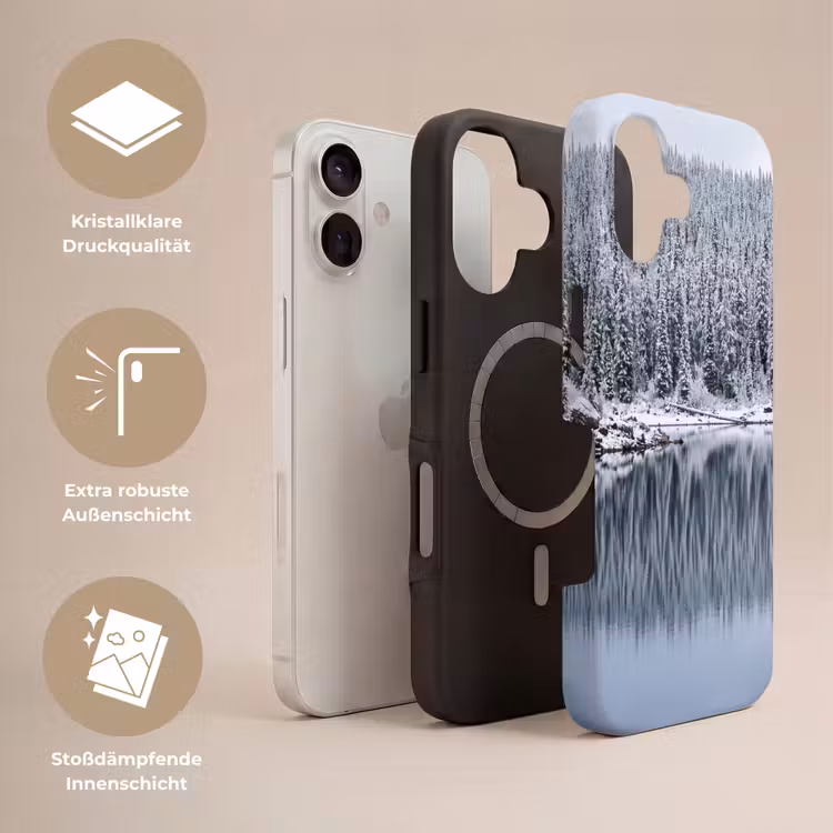 Bos - Reflectie - Meer - Winter - Serene Toughcase MagSafe Apple iPhone 17 klein -USP_Lagen_DE