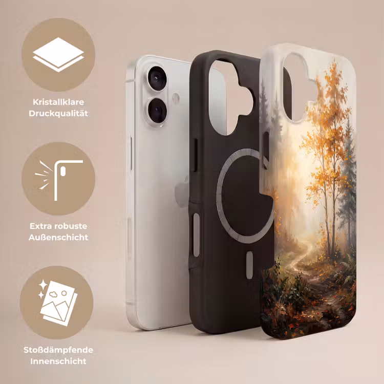 Bospad - Herfstbladeren - Natuur - Schilderachtig - Oranje Toughcase MagSafe Apple iPhone 17 klein -USP_Lagen_DE