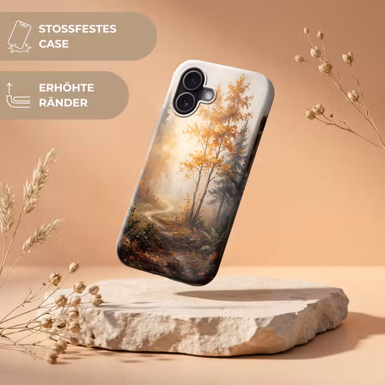 Bospad - Herfstbladeren - Natuur - Schilderachtig - Oranje Toughcase MagSafe Apple iPhone 17 klein -USP_RandenV_DE