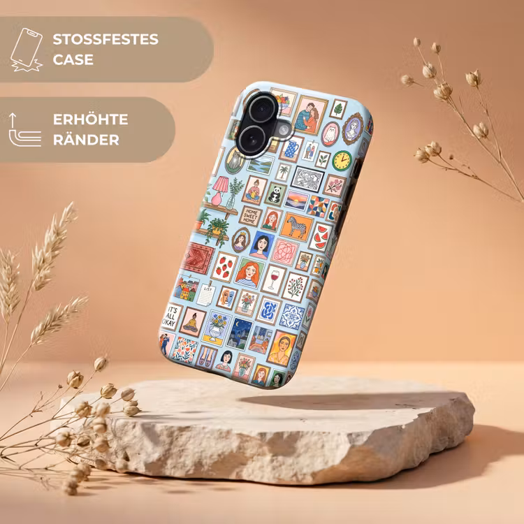 Wanddecoratie - Collectie - Huis - Illustratief - Kleurrijk Toughcase MagSafe Apple iPhone 17 klein -USP_RandenV_DE