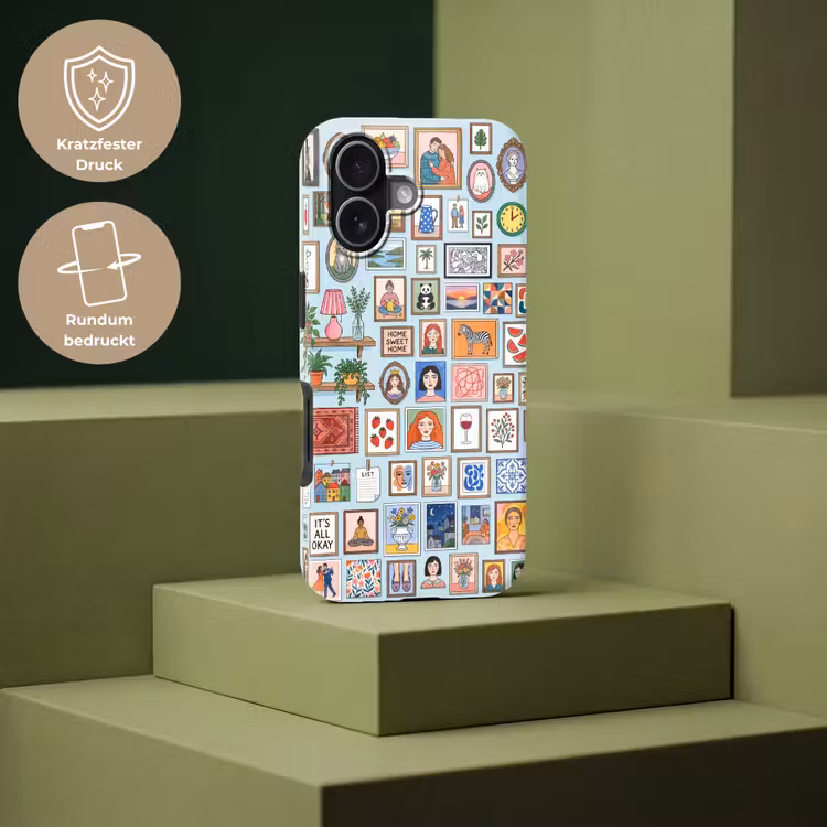 Wanddecoratie - Collectie - Huis - Illustratief - Kleurrijk Toughcase MagSafe Apple iPhone 17 klein -USP_PrintM_DE