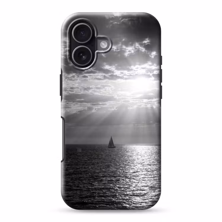 Water - Boot - Lucht - Natuur - Zwart-wit Toughcase MagSafe Apple iPhone 17 klein -3d