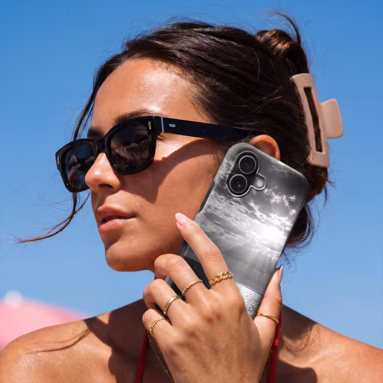 Water - Boot - Lucht - Natuur - Zwart-wit Toughcase MagSafe Apple iPhone 17 klein -Sfeer2V