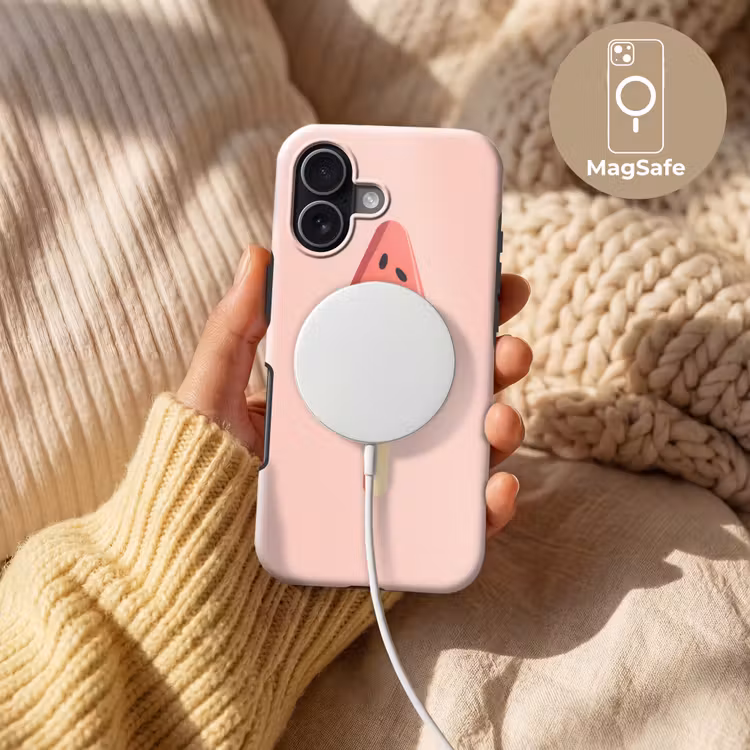 Watermeloen - Ijsje - Pitjes - Rood Toughcase MagSafe Apple iPhone 17 klein -USP_MagsafeV