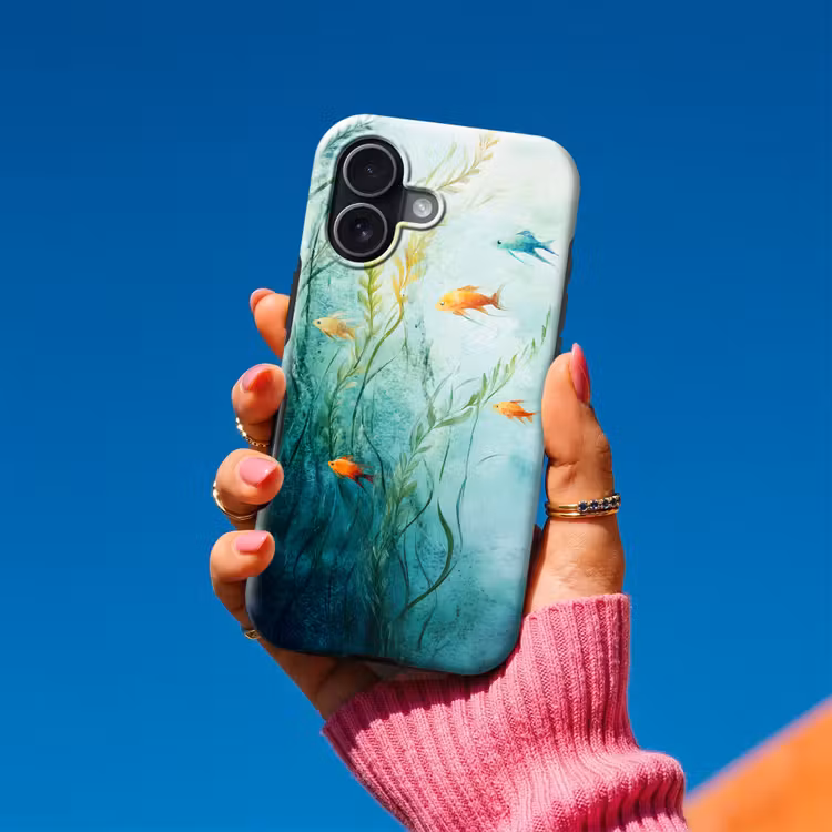 Waterplanten - Vissen - Kleurrijk - Water Toughcase MagSafe Apple iPhone 17 klein -Sfeer1V