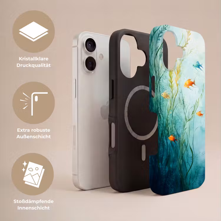 Waterplanten - Vissen - Kleurrijk - Water Toughcase MagSafe Apple iPhone 17 klein -USP_Lagen_DE