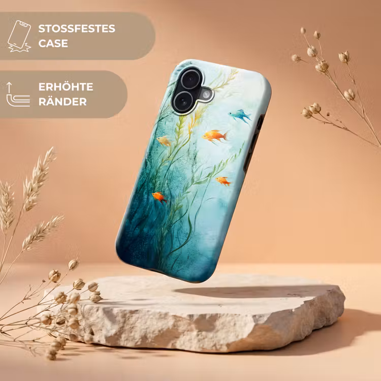 Waterplanten - Vissen - Kleurrijk - Water Toughcase MagSafe Apple iPhone 17 klein -USP_RandenV_DE