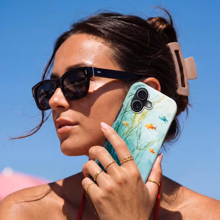 Waterplanten - Vissen - Kleurrijk - Water Toughcase MagSafe Apple iPhone 17 klein -Sfeer2V