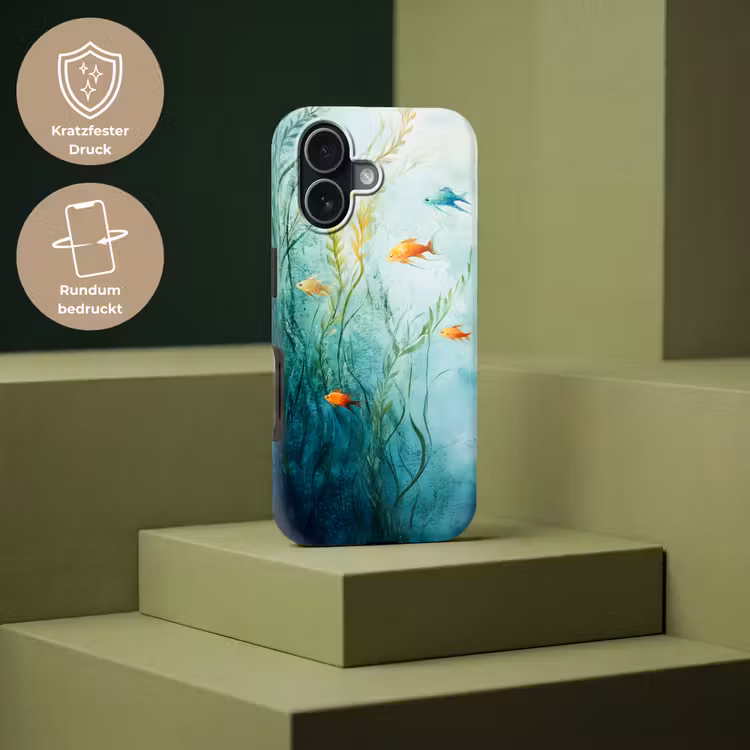 Waterplanten - Vissen - Kleurrijk - Water Toughcase MagSafe Apple iPhone 17 klein -USP_PrintM_DE