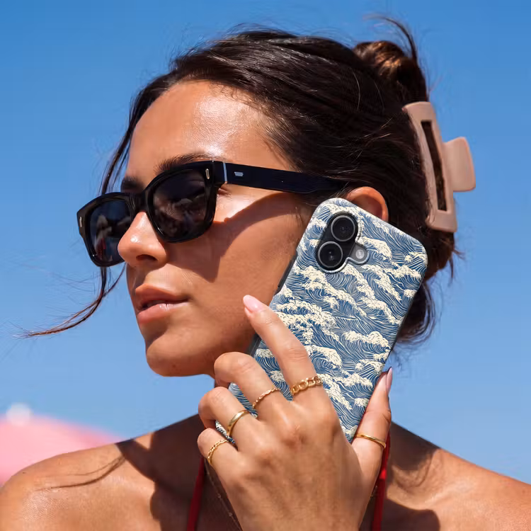 Golven - Klassiek - Blauw Toughcase MagSafe Apple iPhone 17 klein 1017 -Sfeer2V