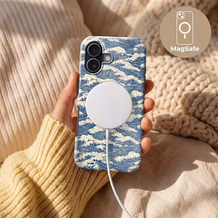 Golven - Klassiek - Blauw Toughcase MagSafe Apple iPhone 17 klein 1017 -USP_MagsafeV