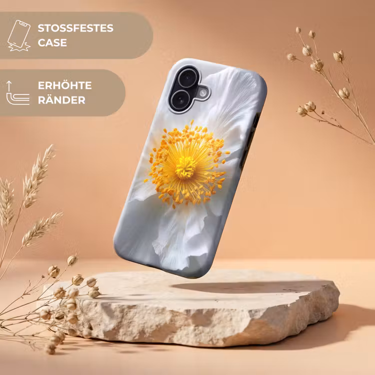 Wit - Bloem - Elegant Toughcase MagSafe Apple iPhone 17 klein -USP_RandenV_DE