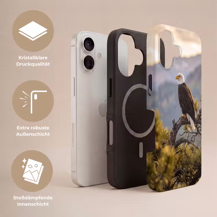 Zeearend - Boom - Bergen - Groen Toughcase MagSafe Apple iPhone 17 klein -USP_Lagen_DE