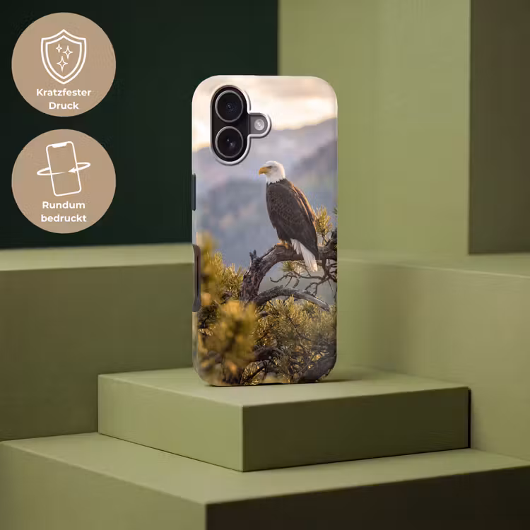 Zeearend - Boom - Bergen - Groen Toughcase MagSafe Apple iPhone 17 klein -USP_PrintM_DE