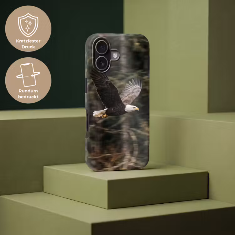Zeearend - Vliegen - Bos - Natuur Toughcase MagSafe Apple iPhone 17 klein -USP_PrintM_DE