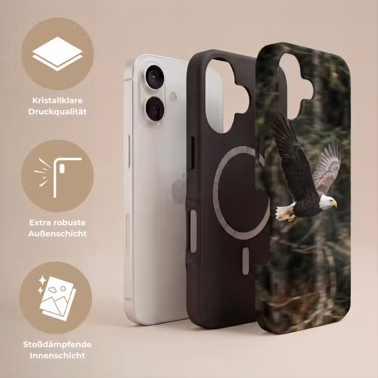Zeearend - Vliegen - Bos - Natuur Toughcase MagSafe Apple iPhone 17 klein -USP_Lagen_DE