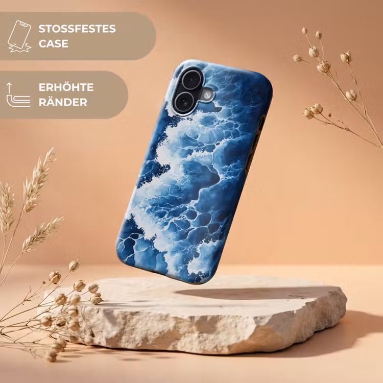 Golven - Blauw - Schuim Toughcase MagSafe Apple iPhone 17 klein -USP_RandenV_DE