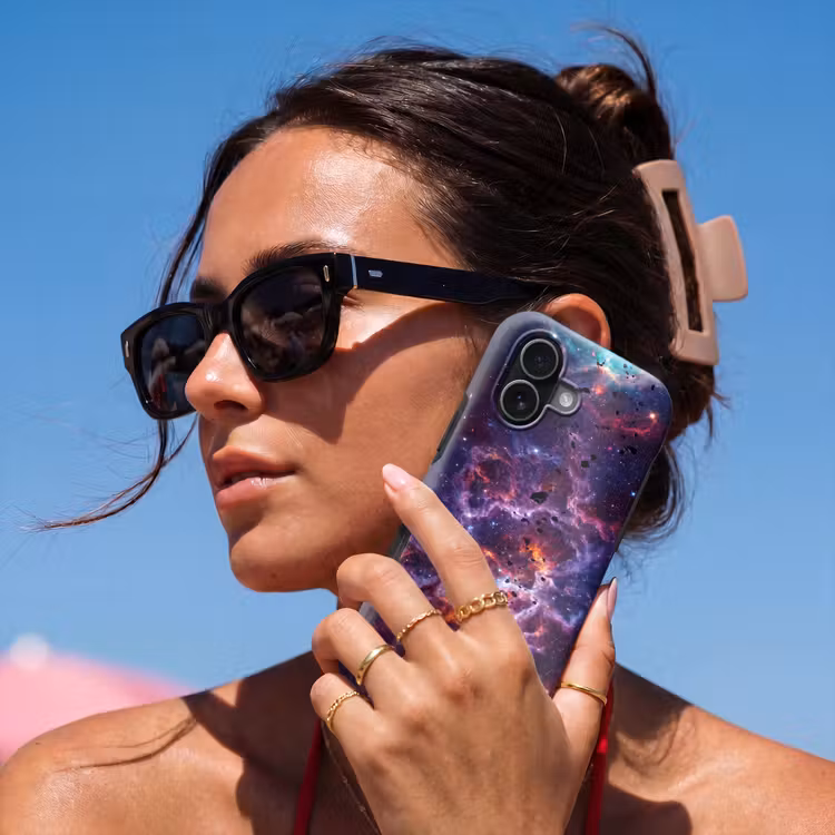 Space - Stars - Abstract - Colorful Toughcase MagSafe Apple iPhone 17 klein -Sfeer2V