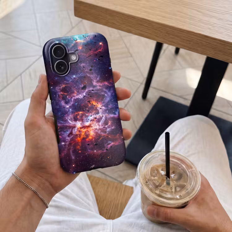 Space - Stars - Abstract - Colorful Toughcase MagSafe Apple iPhone 17 klein -Sfeer1M