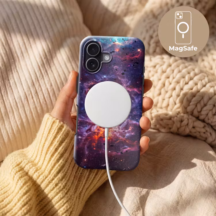Space - Stars - Abstract - Colorful Toughcase MagSafe Apple iPhone 17 klein -USP_MagsafeV