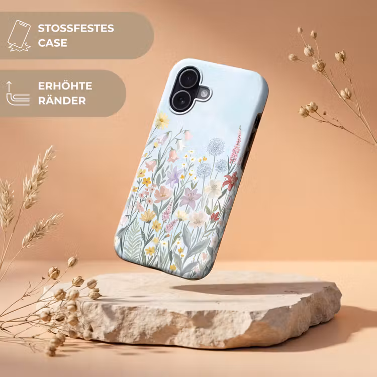 Weidebloemen - Illustratie - Kleurrijk Toughcase MagSafe Apple iPhone 17 klein -USP_RandenV_DE