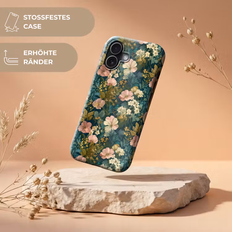 Wilde bloemen - Botanisch - Patroon - Roze - Romantisch Toughcase MagSafe Apple iPhone 17 klein 1017 -USP_RandenV_DE