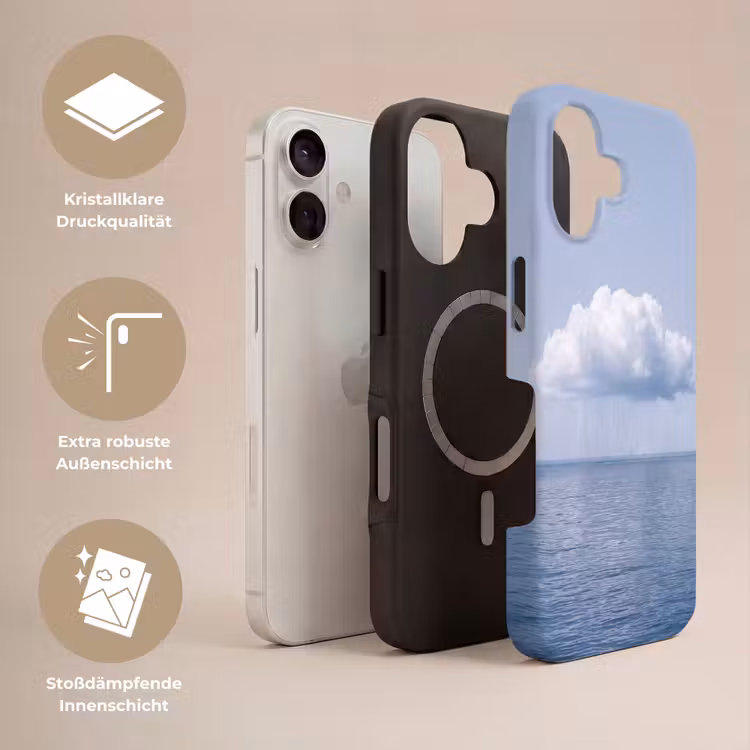 Handyhülle Toughcase - Wolke – Regen – Natur - Wolk - Regen - Natuur Toughcase MagSafe Apple iPhone 17 klein