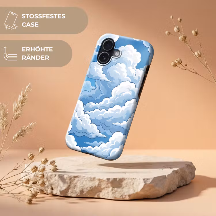 Wolken - Hemel - Abstract - Wit Toughcase MagSafe Apple iPhone 17 klein -USP_RandenV_DE