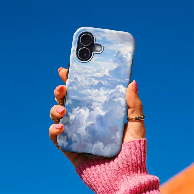Wolken - Lucht - Natuur - Abstract - Blauw Toughcase MagSafe Apple iPhone 17 klein -Sfeer1V