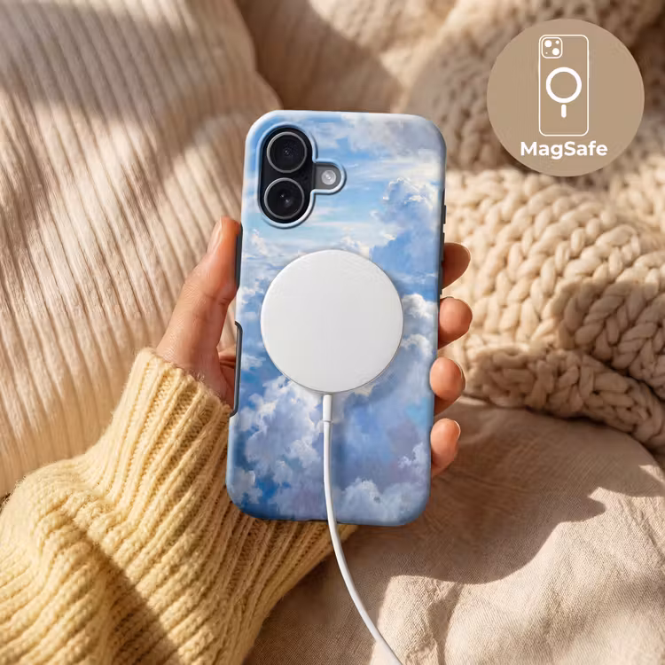 Wolken - Lucht - Natuur - Abstract - Blauw Toughcase MagSafe Apple iPhone 17 klein -USP_MagsafeV