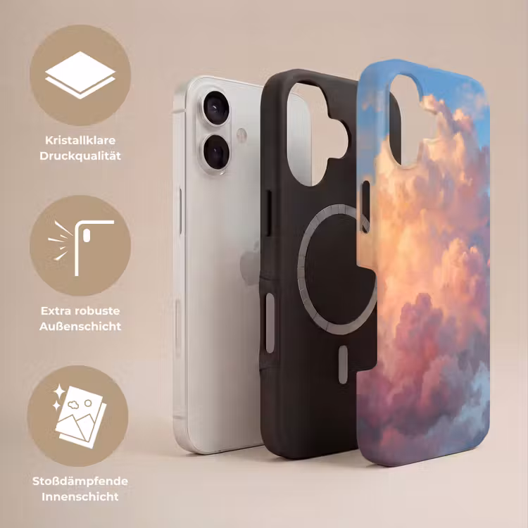 Wolken - Lucht - Natuur - Abstract - Kleurrijk Toughcase MagSafe Apple iPhone 17 klein -USP_Lagen_DE