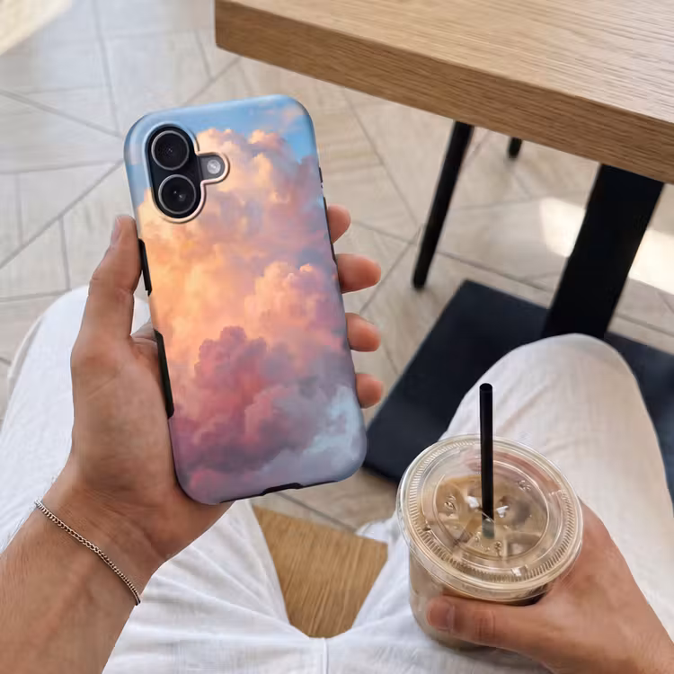 Wolken - Lucht - Natuur - Abstract - Kleurrijk Toughcase MagSafe Apple iPhone 17 klein -Sfeer1M