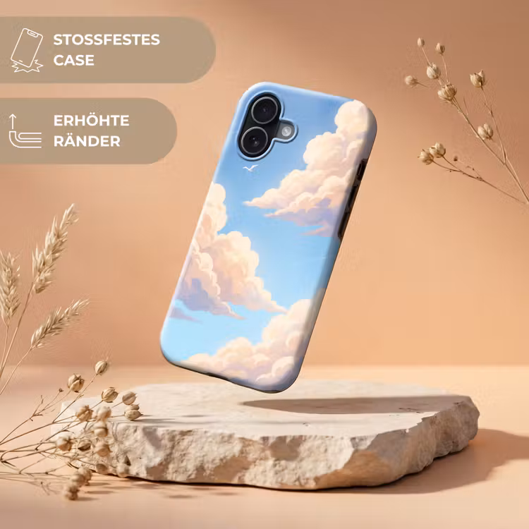 Wolken - Lucht - Natuur - Blauw Toughcase MagSafe Apple iPhone 17 klein -USP_RandenV_DE