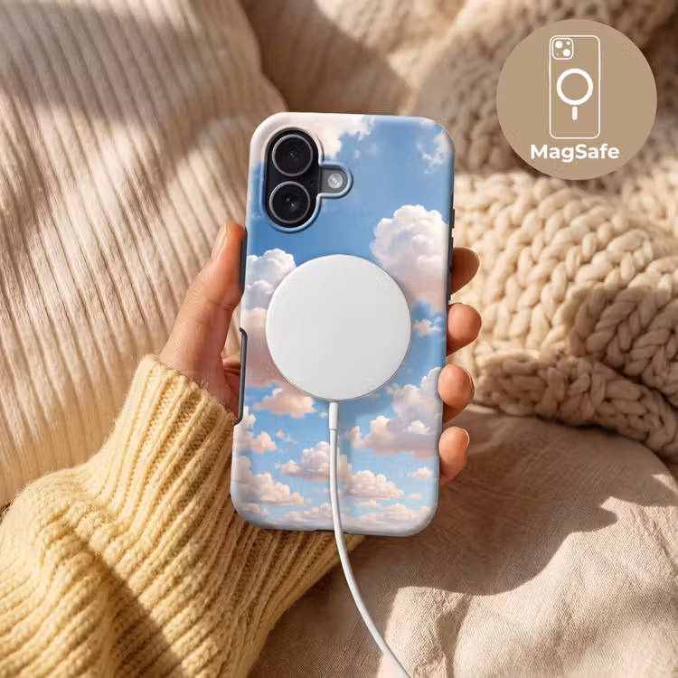 Wolken - Hemel - Natuur - Licht - Blauw Toughcase MagSafe Apple iPhone 17 klein -USP_MagsafeV