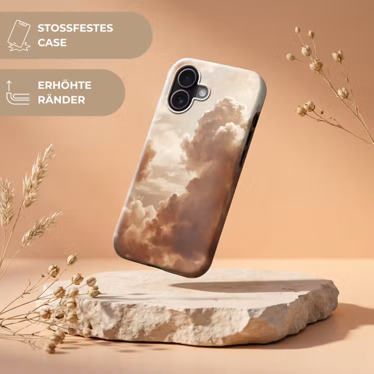 Wolken - Lucht - Natuur - Modern - Bruin Toughcase MagSafe Apple iPhone 17 klein -USP_RandenV_DE