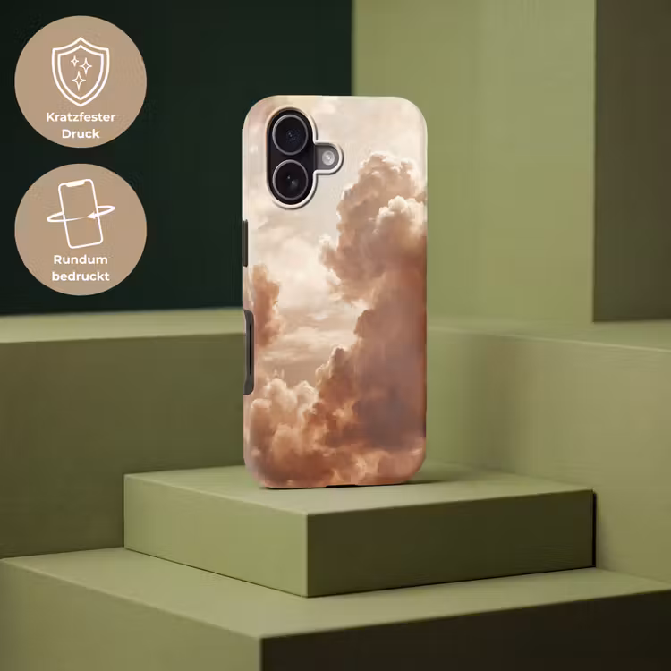 Wolken - Lucht - Natuur - Modern - Bruin Toughcase MagSafe Apple iPhone 17 klein -USP_PrintM_DE