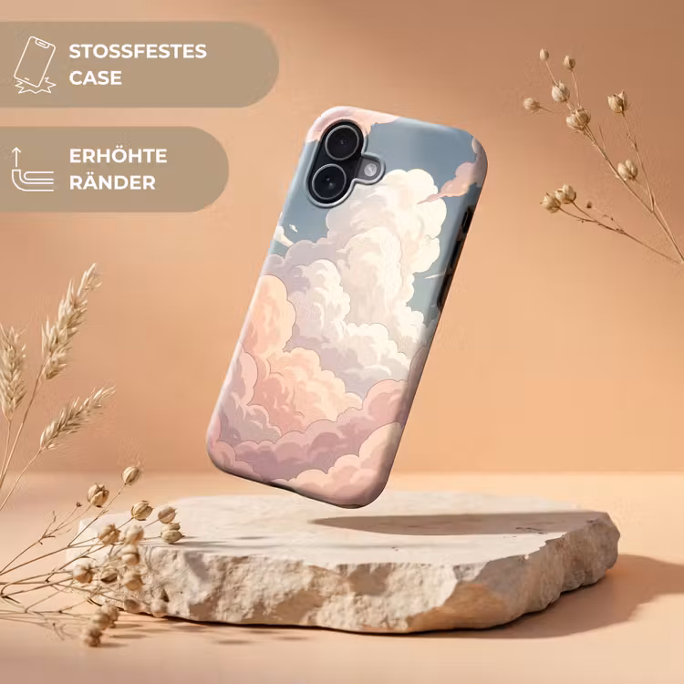 Wolken - Lucht - Natuur - Pastel - Roze Toughcase MagSafe Apple iPhone 17 klein -USP_RandenV_DE