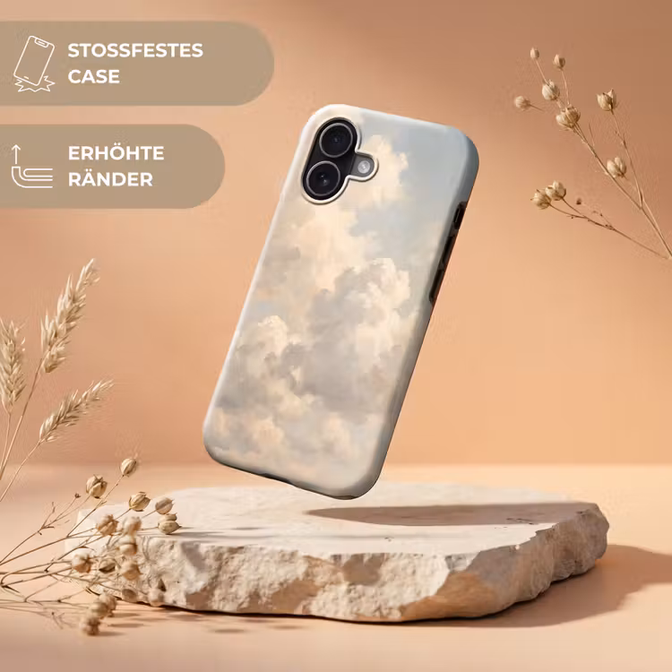 Wolken - Zacht - Natuur - Klassiek - Beige Toughcase MagSafe Apple iPhone 17 klein -USP_RandenV_DE
