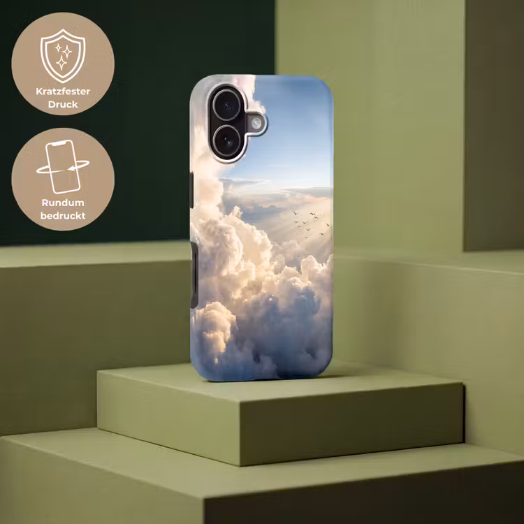 Wolken - Zonnestralen - Natuur - Wit Toughcase MagSafe Apple iPhone 17 klein -USP_PrintM_DE